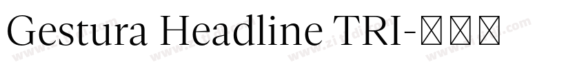 Gestura Headline TRI字体转换 Gestura Headline TRI字体转换